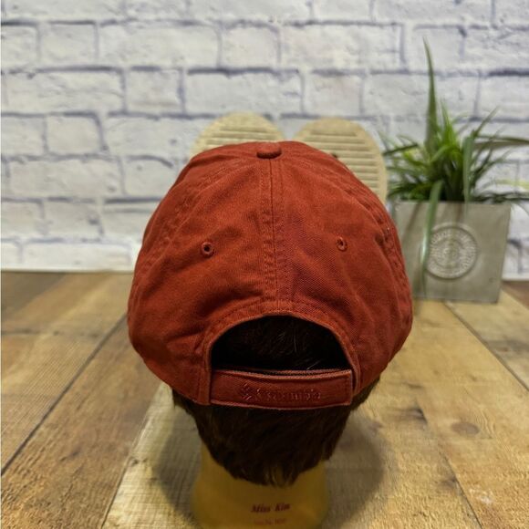Columbia Off Shore Adventures Strapback Hat Burnt Orange Embroidered One Size - Picture 9 of 9